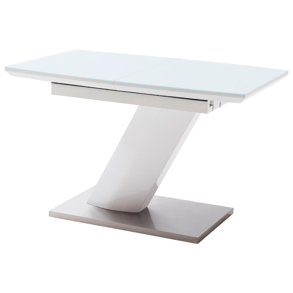 Livetastic JEDÁLENSKÝ STÔL, biela, farba ušľachtilej ocele, 140-180/80/76 cm.