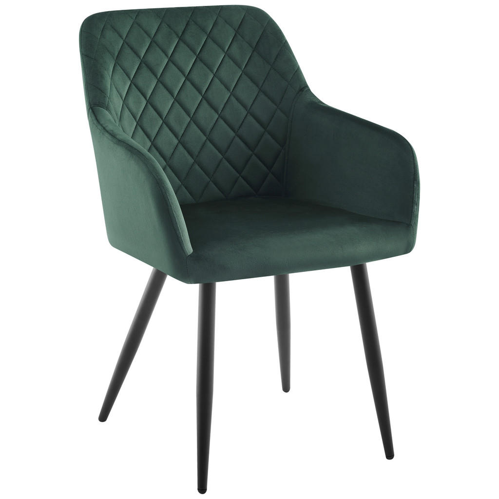 Ti'me STOLIČKA S PODRÚČKAMI, železo, tkaná textília, čierna, tmavozelená.