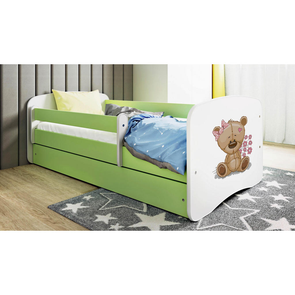 MID.YOU POSTEĽ PRE DETI A MLÁDEŽ 80/160 cm, zelená, biela.