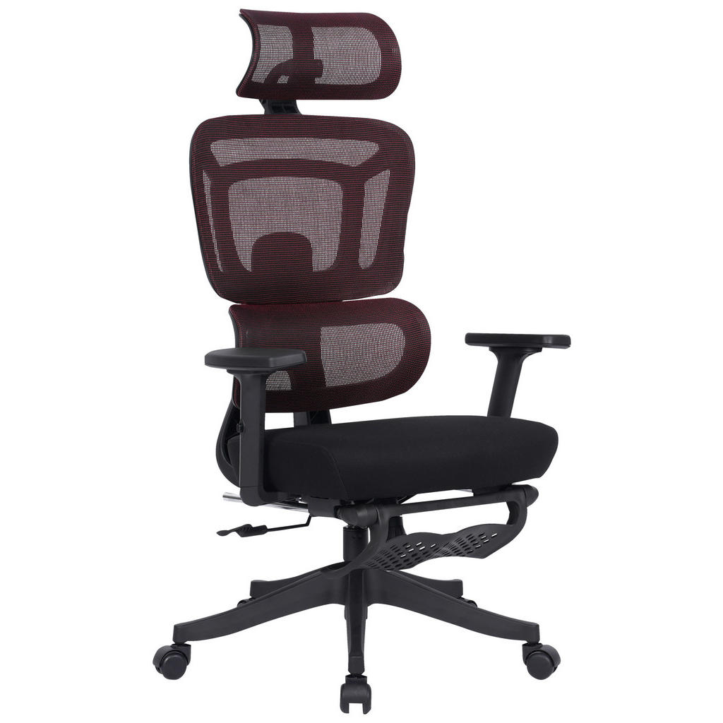 Novel OTOČNÁ STOLIČKA, sieťovina, červená, čierna.