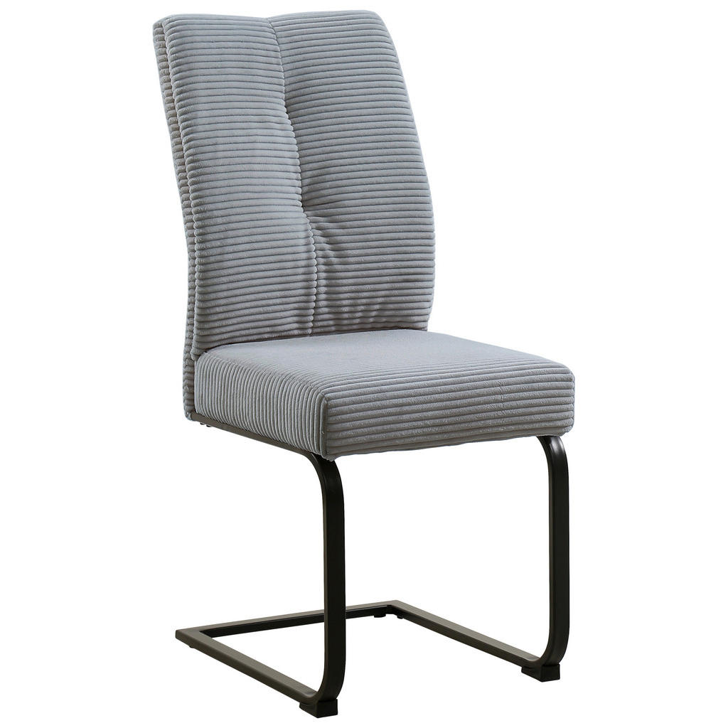 Carryhome STOLIČKA S PRUŽNÝM PODNOŽÍM, kord, sivá, čierna.