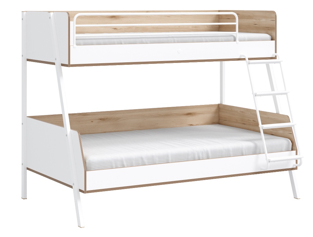Poschodová posteľ 90x200-120x200cm dylan - biela/dub svetlý.

 

Celkové rozmery konštrukcie činia šírku 210 cm, hĺbku 136 cm a výšku 163 cm.

 

Pre maximálnu flexibilitu pri zariaďovaní miestnosti je možné rebrík umiestniť na ľavú aj pravú stranu.

 

 

Veškerý nábytek patřící do kolekce Dylan najdete níže v souvisejících produktech.