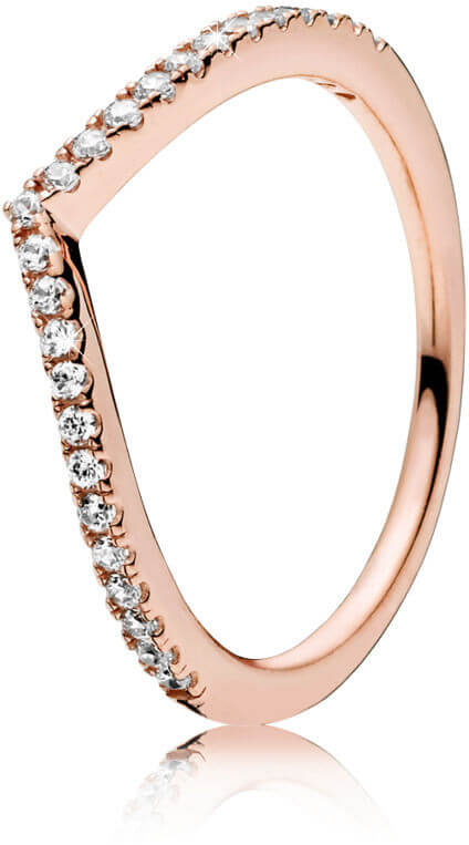 Pandora Bronzový prsteň s kamienkami Timeless 186316CZ 60 mm.