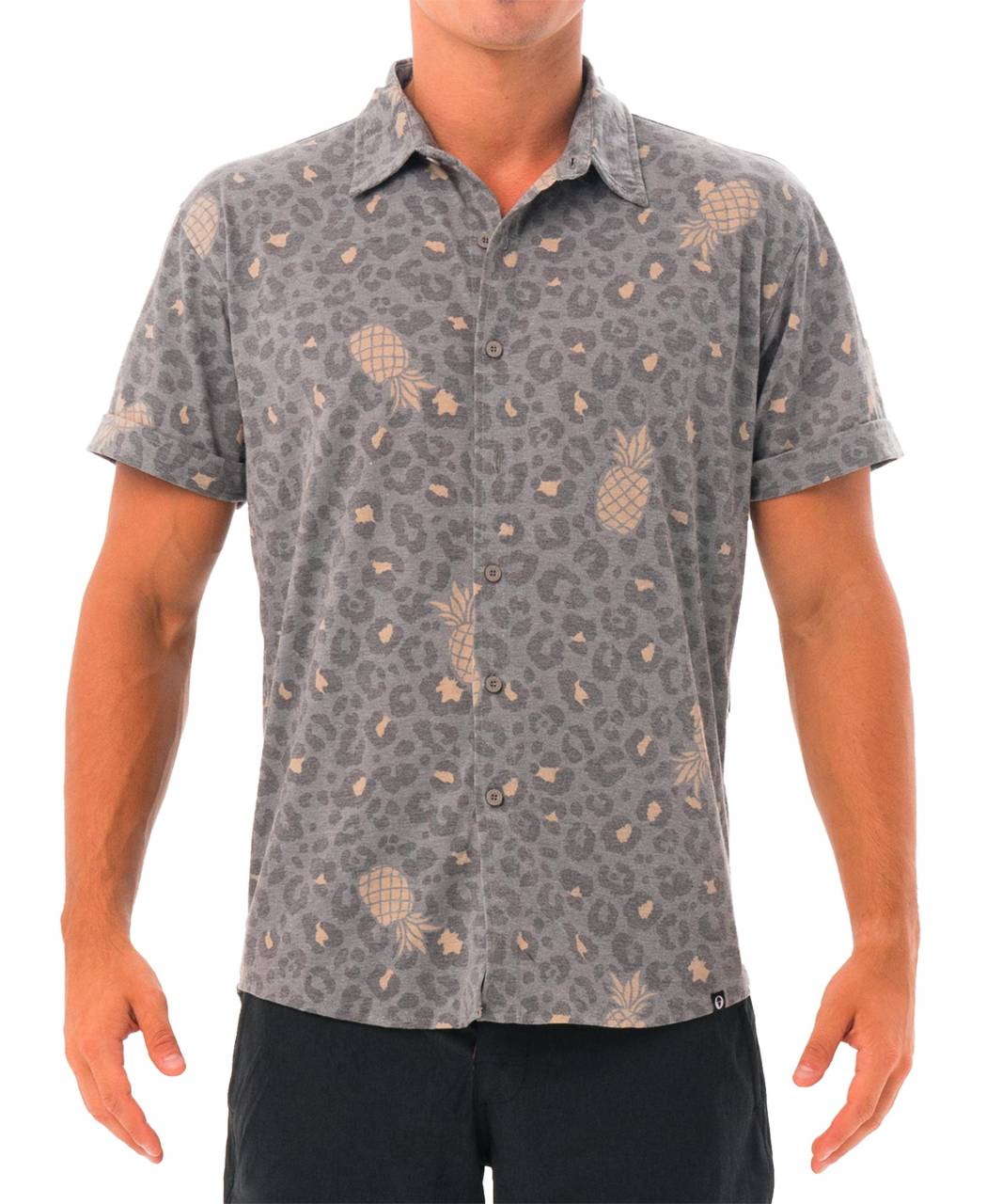 Pánska košile 69SLAM LEONANA KHAKI (MTQLEA-KH) L.