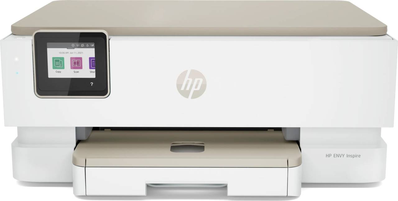 HP ENVY Inspire 7220e 242P6B#686 atramentová multifunkcia.

*Farebné výtlačky v realistickej kvalite
*Automatická obojstranná tlač
*Obojstranná tlač fotiek
*Mobilný multitasking
*Udržateľný dizajn
*Vyhradený zásobník na fotopapier pre bezproblémovú tlač
* Termálna atramentová tlačiareň HP
* 6,75 cm (2,65 palca) Kapacitná farebná dotyková obrazovka s grafikou


Formát tlačiarne:  A4
Rozlíšenie [DPI]:  čiernobielo 1 200 x 1 200 dpi, farebne 4 800 x 1 200 dpi
Rýchlosť čiernej tlače [str/min]:  Až 15 str/min (ISO)
Rýchlosť farebnej tlače [str/min]:  Až 10 str/min (ISO)
Tlač prvej strany [sec]:  mono - už za 16 s, farebne - už za 18 s
Max.
Pamäť [MB]: 256 MB pamäte DDR3

Obojstranná tlač:  Automaticky

Kapacita zásobníka [str]: 

*Vstupný zásobník na 125 listov, zásobník na 15 listov fotopapiera
*Výstupný zásobník na 60 listov

Rozhranie: 

*Bezdrôtové pripojenie: Áno, integrované samoopravné dvojpásmové rozhranie Wi-Fi 802.11a/b/g/n/ac
*Štandardná možnosť pripojenia: 1x klient USB 2.0 / Tlačiareň nepodporuje pripojenie USB káblom; 1x Wi-Fi 802.11a/b/g/n/ac, dvojpásmové rozhranie Wi-Fi 2,4/5 GHz, BLE (iba nastavenie)

Tlačové jazyky:  GUI HP PCL 3

Skenér:  Ploché prevedenie
Fax:  Nie

Spotreba [W]:  Až 14 W (tlač)
Spotreba StandBy [W]:  4,9 W
Rozmery:  460 x 383 x 191 mm
Hmotnosť [kg]:  6,91 kg

Podporované operačné systémy:  Windows 11, Windows 10 (32/64bitový), Windows 7 SP1 (32/64bitový), macOS High Sierra v10.13 (alebo novší); Chrome OS (po úvodnom nastavení) (Systémy Windows 8 a 8.1 nie sú podporované)

Obsah balenia: Tlačiareň HP ENVY Inspire 7220e All-in-One; Čierna štartovacia kazeta HP 303 Instant Ink Ready; Trojfarebná štartovacia kazeta HP 303 Instant Ink Ready; Leták s upozornením na atrament; Regulačný leták; Sprievodca nastavením; Referenčná príručka; Úložné puzdro na lesklý a matný fotopapier HP Advanced; Napájací kábel [informácie o množstve atramentu a výťažnosti sú k dispozícii na adrese http://hp.com/go/learnaboutsupplies ]

* USB kábel je potrebné zakúpiť samostatne

Záruka: 24 mesiacov




Tlačiareň s dynamickým zabezpečením
Niektoré tlačiarne HP sú určené na prevádzku iba s kazetami, ktoré majú nový alebo znovu použitý čip HP alebo elektronické obvody.