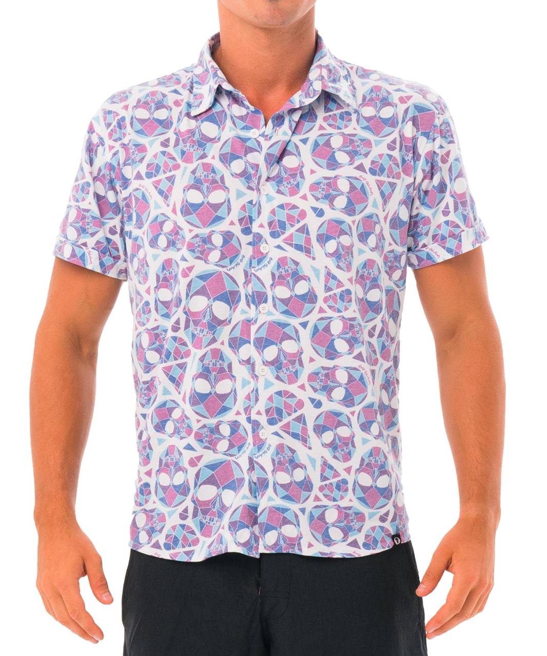 Pánska košile 69SLAM SKULLMOND WHITE (MTQSDW-WH) L.