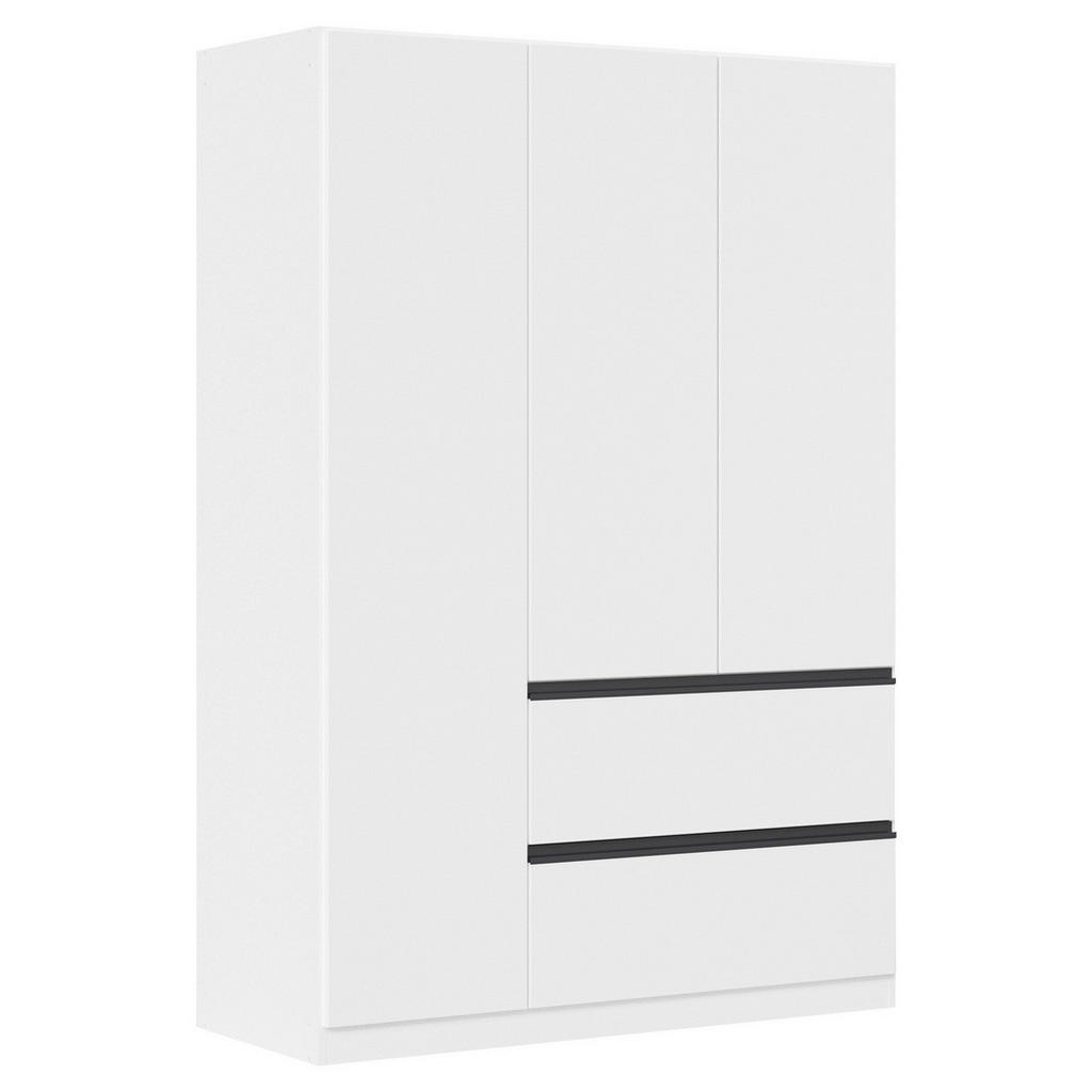 Rauch Möbel SKRIŇA S OTOČNÝMI DVERAMI, biela, 136/197/54 cm.