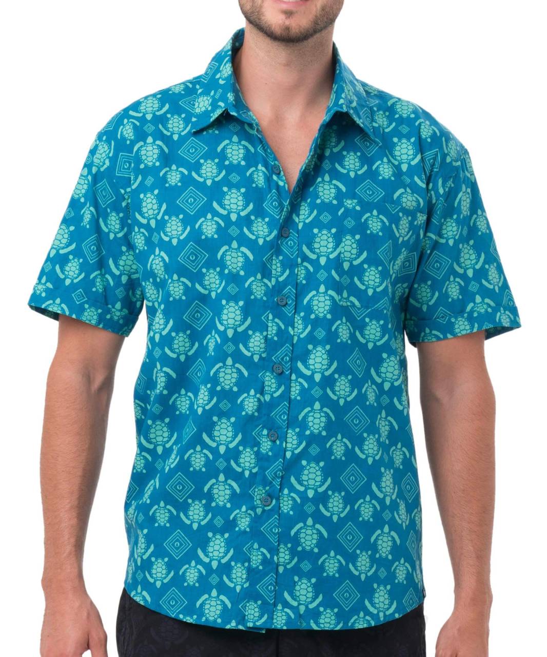 Pánska košile 69SLAM SLAM TURTLE (MSHTRT-BL) S.