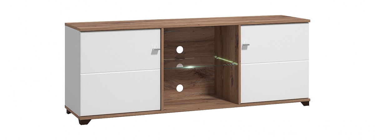 Tv stolík s osvetlenou policou fredrik - dub flagstaff/biela.

 

Dvojdverový TV stolík s úložnými priehradkami skrytými na dvierkami.

 

Rozmery TV stolíka s osvetlením políc Fredrik sú 157x42x40cm (š, v, h).

 

Všetky produkty z kolekcie Fredrik nájdete nižšie v súvisiacich produktoch.