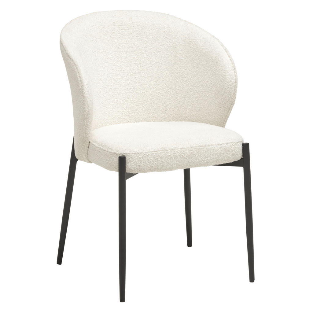 Livetastic STOLIČKA S PODRÚČKAMI, železo, buklé, biela.