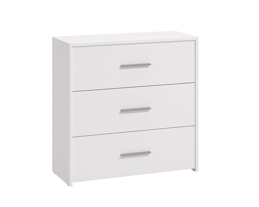 Komoda 3z joel - biela.

 

Komoda je opatrená širokými a hlbokými zásuvkami.

 

Rozmery komody 3Z Joel sú 80,5x80,5x33cm (š, v, h).

 

Všetky produkty z kolekcie Joel nájdete nižšie v súvisiacich produktoch.