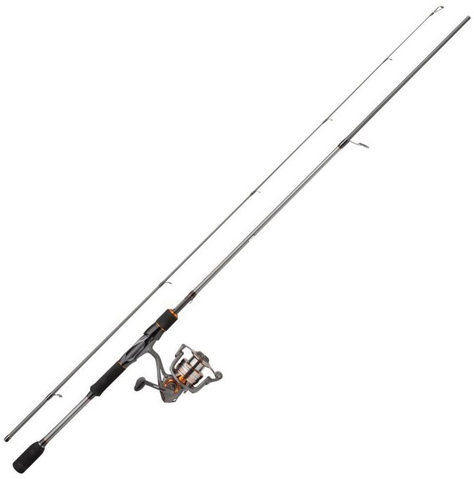 Mitchell prút traxx mx2 spin mh 2,13 m 10-42 g + navijak zdarma.
 Ideálny set pre moderného rybára, ktorý chce loviť na mäkké aj tvrdé nástrahy.
 Technické údaje: •všestranný rad na dravce •kvalitný uhlíkový blank M24 •rýchla akcia •vnímavý a citlivý uhlíkový blank •ľahké očká LTS proti zamotaniu •konštrukcia otvoreného sedla navijaku •EVA rukoväť •ložiská 4+1 •ľahké grafitové telo navijaku •hladký chod bez vibrácií •zapnutie a vypnutie spätného chodu 
 Akcia: Rýchla Rukoväť: Delená EVA Vrhacia záťaž: 10-42 g