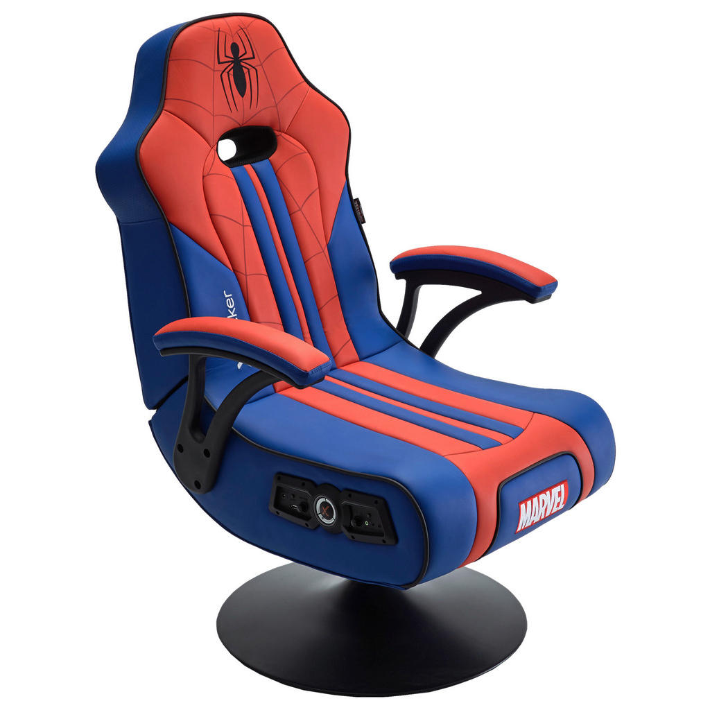 X Rocker HERNÉ KRESLO, modrá, červená, čierna.