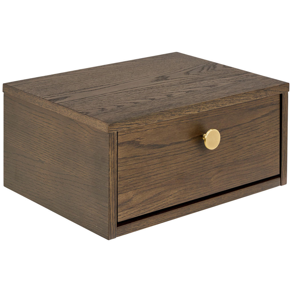 MID.YOU NOČNÝ STOLÍK, tmavý dub, 40/18/30 cm.