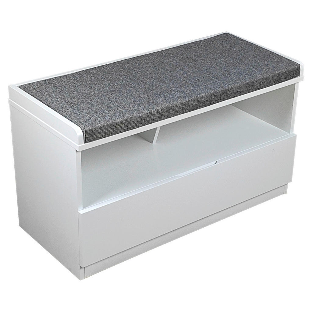 Xora LAVICA DO PREDSIENE, sivá, biela, 80/45/36 cm.