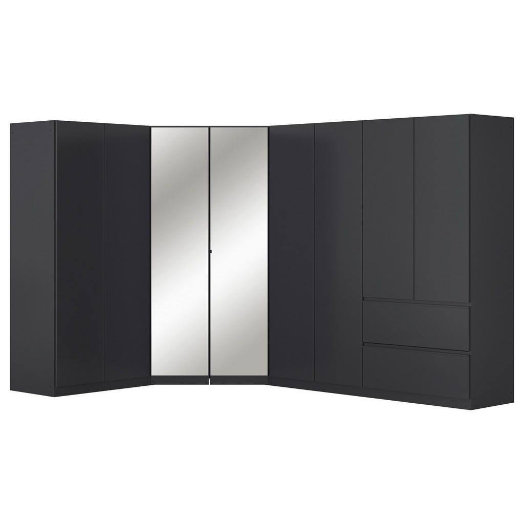 Rauch Möbel ROHOVÁ ŠATNÍKOVÁ SKRIŇA, sivá, 208/197/298 cm.