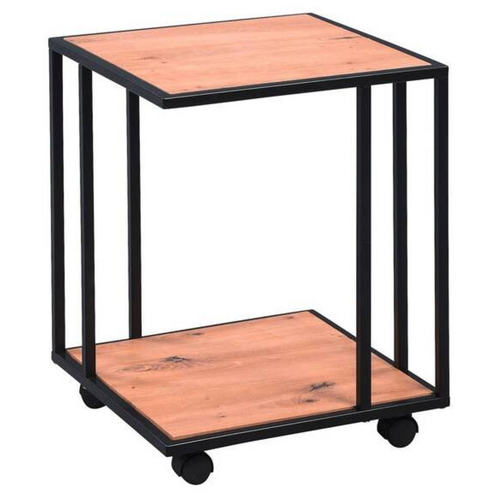 PRÍRUČNÝ STOLÍK, čierna, farba duba.