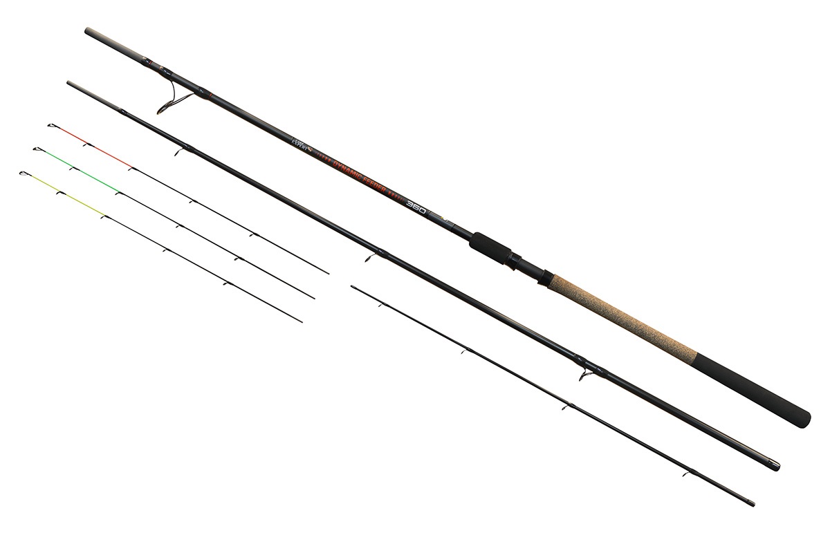 Carp expert prút dynamic feeder 3,9 m 180 g.
 Držiak navijaka so skrutkou na vrchu je ideálny na upevnenie navijaka a poskytuje príjemný úchop.
 Blank je veľmi ľahký a tenký: 360/150g - 14mm 390/150g - 15mm 360/180g - 14,3mm 390/180g - 15,3mm 420/180g - 15,5mm 
 Tento rybársky prút je ľahko ovládateľný a umožňuje dynamické hody!
 V 360 verziách je to 45 cm, v 390 verziách je to 47 cm av 420 verziách je to 49 cm.
 Každá verzia má priemer miešacieho kruhu („K“ kruh) 30 mm, na ktorom sa náš vlasec ľahko posúva, aj keď používame väčšie navijaky.
 Po nadviazaní vlascu má rybársky prút veľmi určitý a pevný charakter, čo predurčuje presné hody a presné zdolávanie!
 Celkovo ide o veľmi dobre navrhnutý a vykonaný prút, ktorý je vhodný nielen na bežný rybolov, ale aj na súťaženie.
