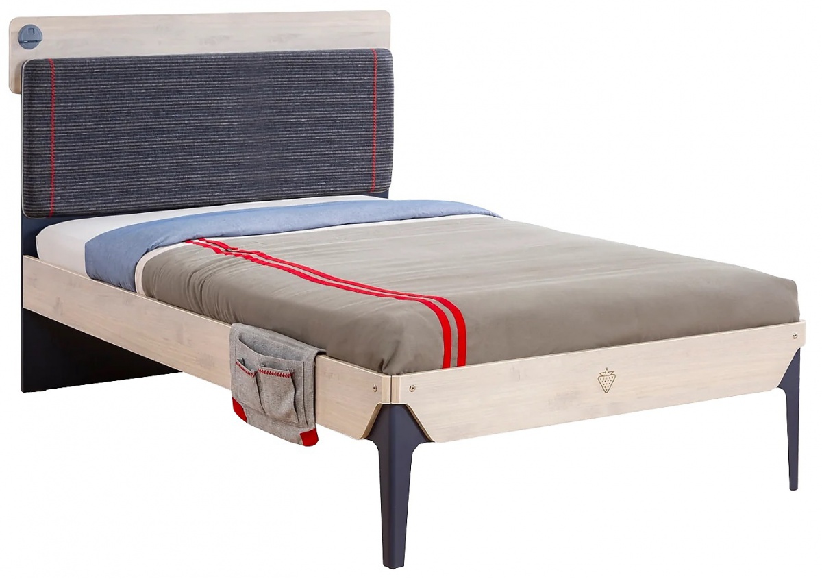 Študentská posteľ 120x200cm s poličkou lincoln - dub/tmavo modrá.

 

Posteľ je zhotovená v dekore dub a kovové nohy sú tmavo modré.

 

K posteli je možné zaobstarať zásuvku, ktorá poslúži ako úložný priestor alebo prístelka.

 

Všetok nábytok patriaci do kolekcie Lincoln nájdete nižšie v súvisiacich produktoch.