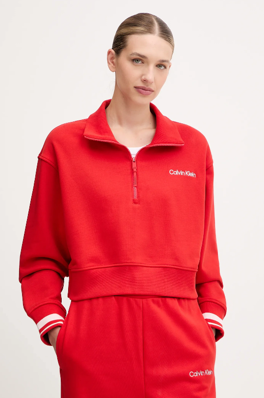 Calvin Klein 1/4 ZIP SWEATER GRAPHIC M.