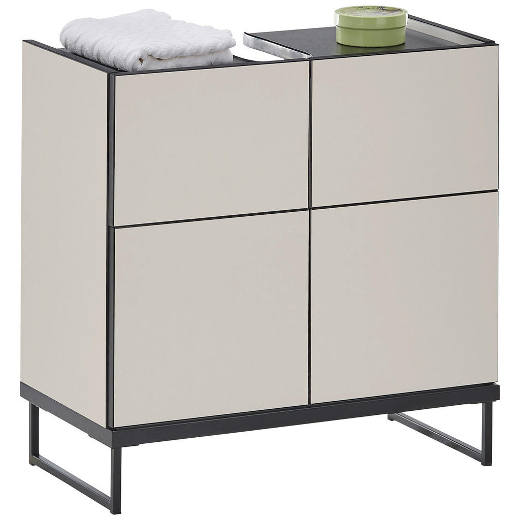 MID.YOU SKRINKA POD UMÝVADLO, kašmírová, čierna, čierna, kašmírová, 60/59,4/31 cm.