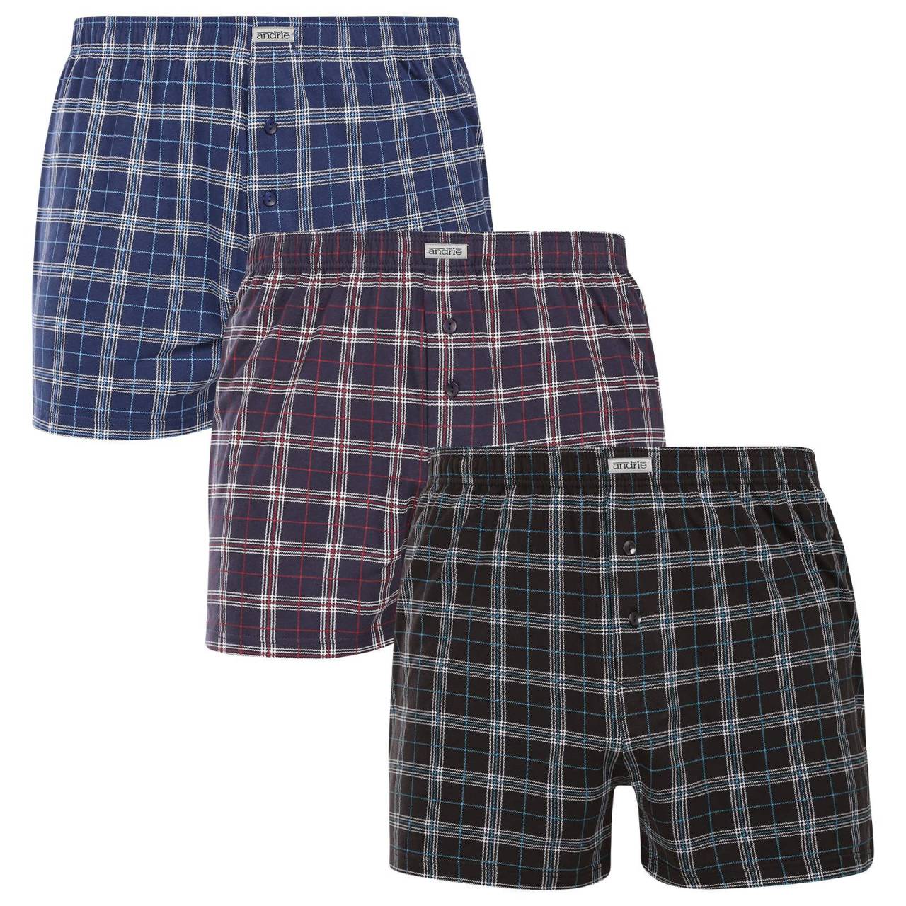 3PACK pánske trenky Andrie viacfarebné (PS 5913) XL, trenírky.
Doplnite svoj šatník o pohodlný a štýlový kúsok.
Prémiový materiál pre celodenné pohodlie
Boxerky Andrie sú vyrobené zo 100 % bavlny, ktorá ponúka jemnosť a priedušnosť.
Elegantný dizajn a pohodlný strih
Boxerky majú diskrétne vzory v rôznych farbách, ktoré dodávajú šatníku moderný vzhľad a originalitu.
Prečo si kúpiť boxerky Andrie?

100% bavlna pre jemnosť a pohodlie.


Klasický voľný strih pre maximálny komfort.


Diskrétny dizajn, ktorý sa hodí na každú príležitosť.

Andrie ponúka české spodné prádlo pre mužov, ktorí vedia, čo chcú
Pánske boxerky Andrie vynikajú príjemnými materiálmi a kvalitným spracovaním.
Ako sa starať o boxerky Andrie
Aby si zachovali kvalitu a pohodlie, postupuj podľa týchto jednoduchých krokov:

Pranie: Per na maximálnej teplote 40 °C s jemnými pracími prostriedkami, aby materiál zostal mäkký a vzory intenzívne.


Sušenie: Boxerky nesušte v sušičke, odporúčame ich nechať voľne uschnúť.


Žehlenie: Pre hladký vzhľad môžete boxerky žehliť na nízkej teplote.

Tip: Staňte sa odborníkom na údržbu spodnej bielizne vďaka tipom v našom článku a doprajte svojim obľúbeným kúskom starostlivosť, ktorú si zaslúžia.