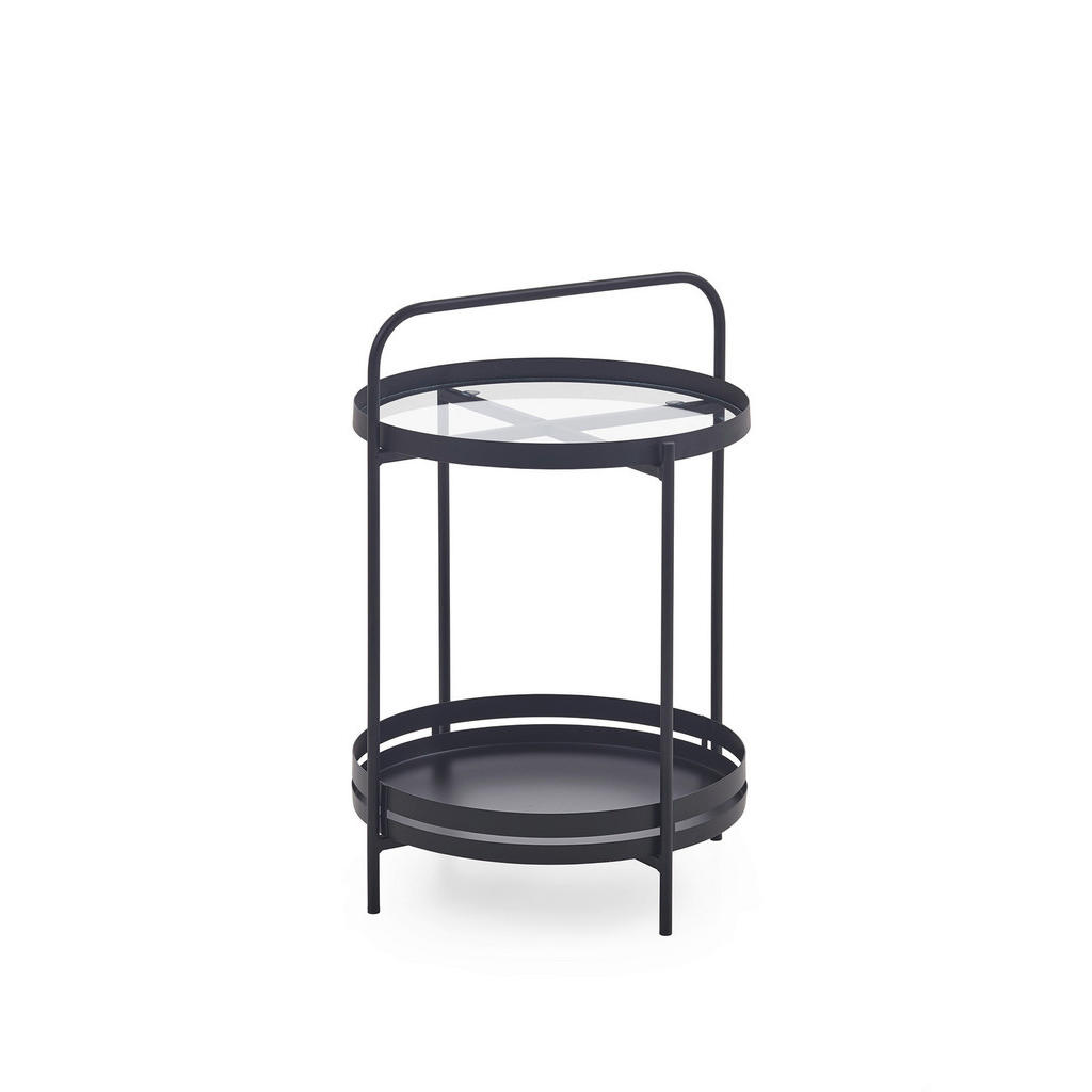 MID.YOU KONFERENČNÝ STOLÍK, čierna, kov, 44/62/44 cm.