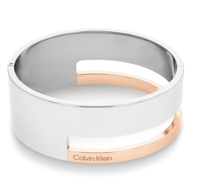 Calvin Klein Pevný bicolor náramok Geometric Essentials 35000675.