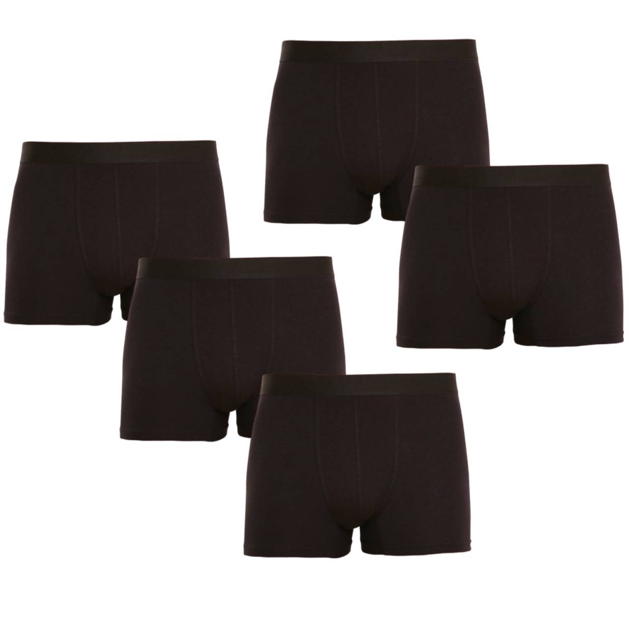 5PACK pánske boxerky Nedeto čierne (5NDTB001) 5XL, trenky.
Doprajte si maximálny komfort a štýl s pánskymi boxerkami Nedeto v klasických farbách.
Kvalitný a odolný materiál pre moderného muža
Boxerky sú vyrobené z vysoko kvalitnej zmesi bavlny a elastanu.
Boxerky Nedeto mají moderní design a pohodlný střih
Boxerky Nedeto jsou navrženy v minimalistickém designu s vytkávanou gumou s výrazným logem Nedeto, která dodává spodnímu prádlu moderní vzhled.
Prečo si boxerky Nedeto zamiluješ

Bavlnený materiál: Jemný, mäkký a priedušný materiál, ktorý zaručí celodenné pohodlie a komfort.


Klasický strih a štýlové detaily: Jednoduchý a moderný dizajn v univerzálnej farbe pre každodenný štýl a pohodlie.


Skvelý pomer ceny a kvality: Za nízku cenu získate hneď päť kusov kvalitného spodného prádla.

Česká značka Nedeto ponúka kvalitné prádlo za super cenu
Spodné prádlo Nedeto nielen predávame, ale stojíme aj za jeho výrobou.
Ako sa starať o boxerky Nedeto?
Aby ti tvoje obľúbené spodné prádlo vydržalo dlho v perfektnom stave, venuj pozornosť aj jeho údržbe.

Pranie: Odporúčame prať boxerky na maximálnu teplotu 30 °C.


Sušenie: Boxerky je možné sušiť v sušičke pri nízkej teplote.


Žehlenie: Boxery je možné žehliť, nastav žehličku na nižšiu teplotu vhodnú pre bavlnu.

Tip: Staňte sa odborníkom na údržbu spodnej bielizne vďaka radám v našom článku a doprajte svojim obľúbeným kúskom starostlivosť, ktorú si zaslúžia.