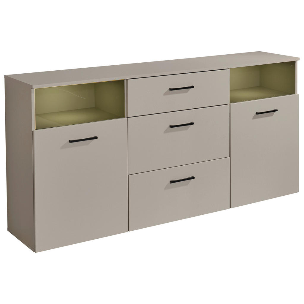 MID.YOU ŠIROKÁ KOMODA, kašmírová, 180/86/38 cm.