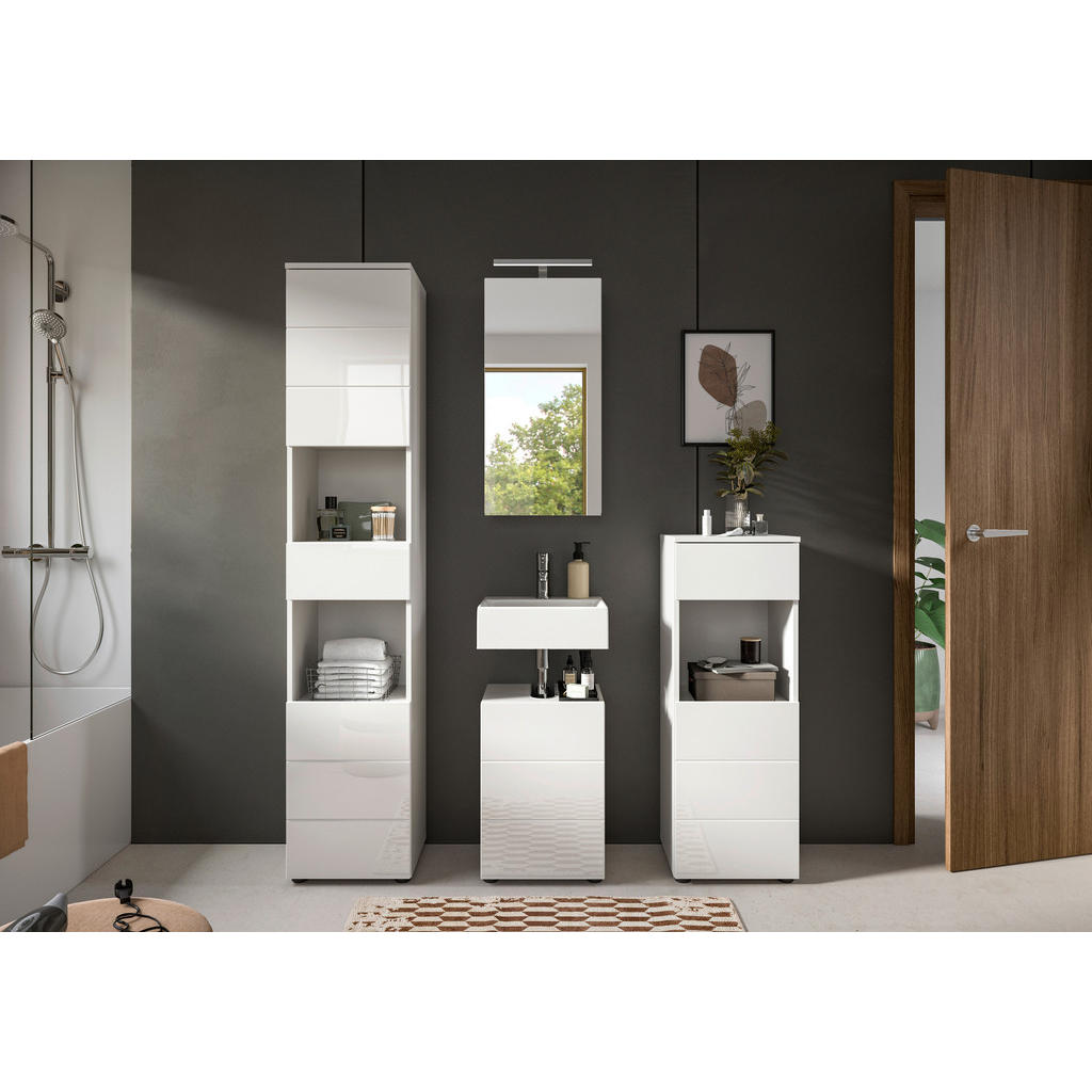 MID.YOU KÚPEĽŇA biela s vysokým leskom.