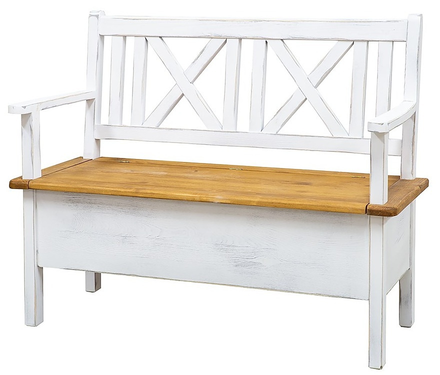 Lavica s opierkami a úložným priestorom sil13 b, 120cm - k01 svetlá.

 

Kvalitné spracovanie a poctivé borovicové drevo sú zárukou dlhovekosti.

 

Aj tento drevený nábytok z borovice je ručne vyrábaný a pri jeho výrobe je kladený veľký dôraz na detaily spracovania.

 

Z dôvodu výroby sedliackeho nábytku na zákazku, sme nútení požadovať od zákazníka zálohu v minimálnej výške 500 - 1000 Kč podľa hodnoty nábytku.