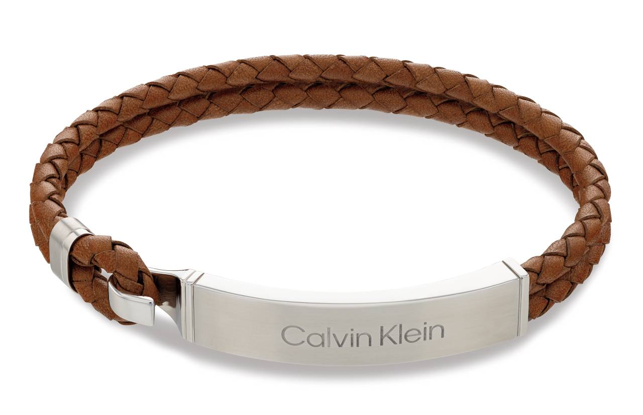 Calvin Klein Štýlový kožený náramok pre mužov Iconic 35000405.