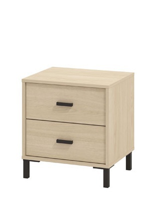 Nočný stolík anita - dub svetlý.

 

Výhody:


	Praktický úložný priestor: Stolík ponúka dve priestranné zásuvky, ktoré poskytujú dostatok miesta na uloženie všetkých nevyhnutností, ktoré chcete mať po ruke.
	Elegantné detaily: Úchytky a nožičky sú navrhnuté tak, aby dotvárali moderný vzhľad stolíka.
	Robustná konštrukcia: Použitie odolných materiálov (lamino, ABS hrany, MDF dosky a ďalšie) a kovových spojovacích prvkov zaisťuje výdrž a stabilitu nočného stolíka.



*ABS hrany = prúžky slúžiace na olepenie a ochranu hrán nábytkových dosiek
*MDF doska = ľahko opracovateľný drevovláknitý materiál so širokým spektrom možných úprav využívaný napr.

 

Rozmery nočného stolíka Anita sú 48 x 52 x 40 cm (š, v, h).

 

Ďalší nábytok z kolekcie ANITA nájdete nižšie v súvisiacich produktoch.