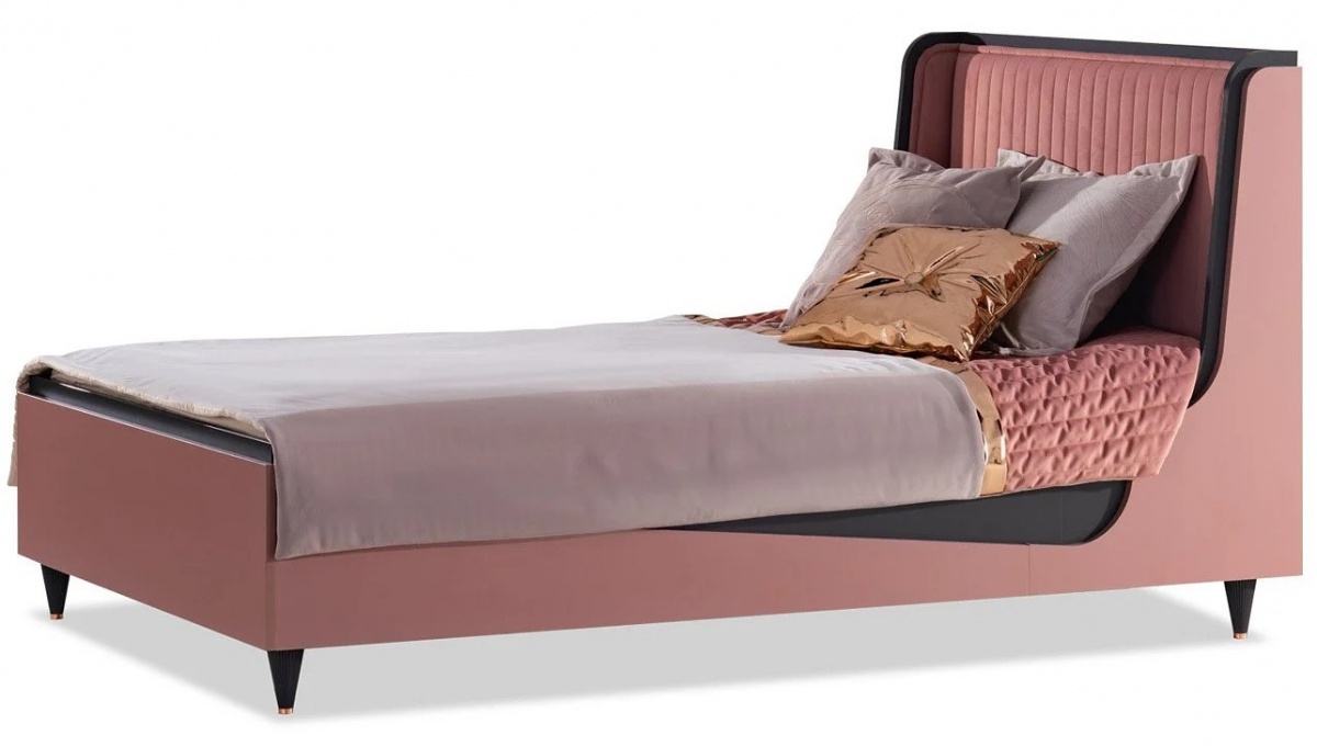 Posteľ 120x200 khalisa - ružová, čierna.

 

Čelo postele je čalúnené ružovým 100 % PES zamatom s prešívaným vzorom, čo dodáva rámu postele elegantný a štýlový vzhľad.

 

Posteľ má nosnosť 130 kg, čo zaručuje bezpečné a stabilné používanie.

 

Rám je vyrobený z drevotriesky najvyššej kvality s hrúbkou 18 mm (laminovanej).

 

Rozmery postele sú 129 × 111 × 210 cm (š,v,h).

 

Ďalšie produkty z kolekcie Khalisa nájdete v súvisiacich produktoch nižšie.