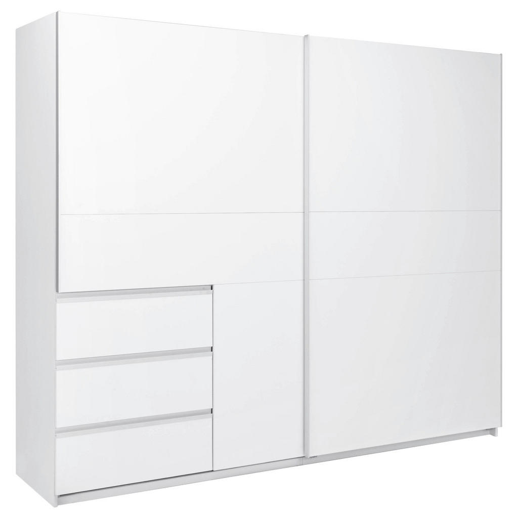 MID.YOU SKRIŇA S POSUVNÝMI DVERAMI, biela, 250/205/61,5 cm.
