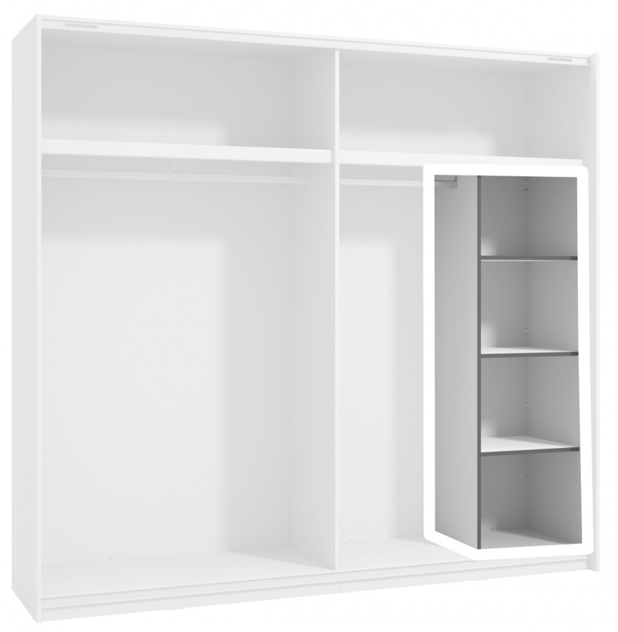 Funkčné police do skríň 220 - biela.

 

Rozmery funkčných políc do skríň 220 sú 46,5x159,5x41,5cm (š, v, h).

 

Kompatibilné produkty nájdete nižšie v súvisiacich produktoch.