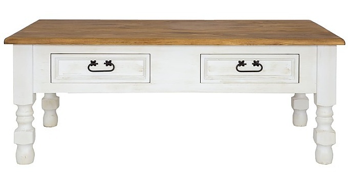 Konferenčný stolík sedliacky mes 07 - k17 biely vosk.