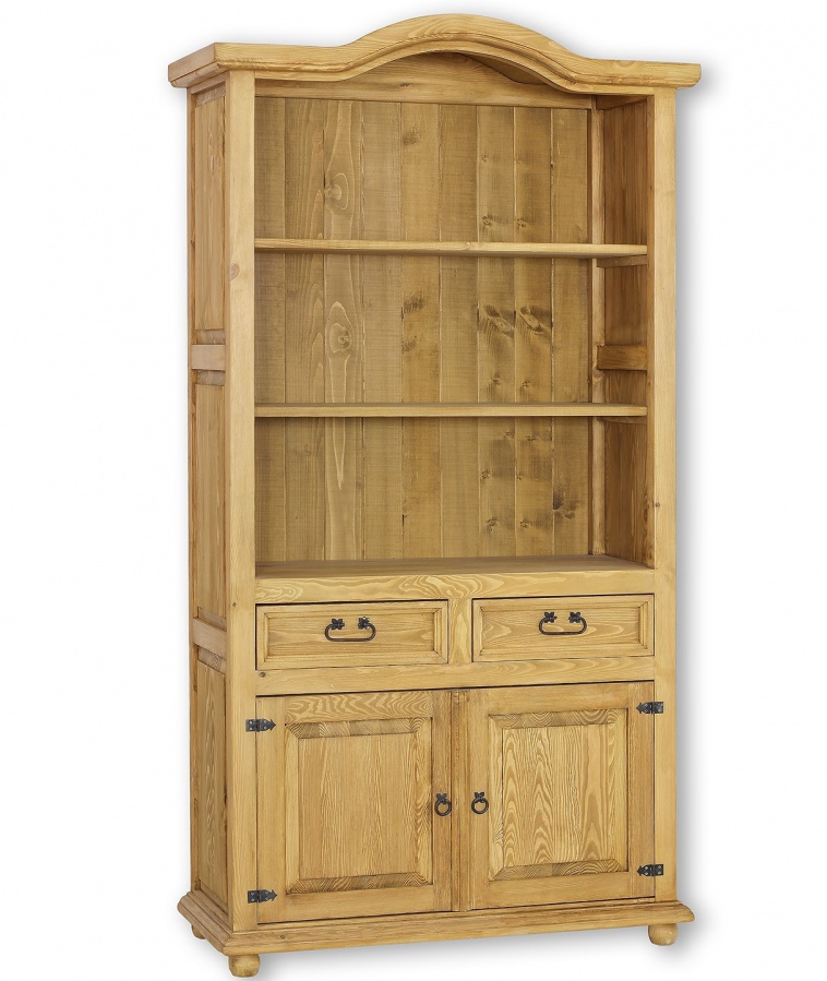 Drevený regál z masívu sedliacky reg 06 - k09 prírodná borovica.