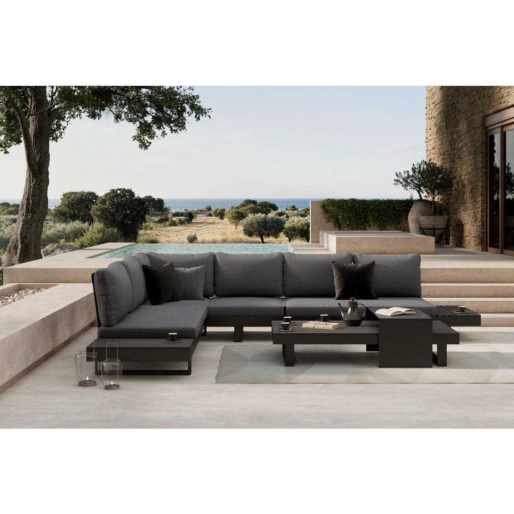 Ambia Garden TERASOVÁ SEDACIA SÚPRAVA 4-dielne, kov, plast, textil.