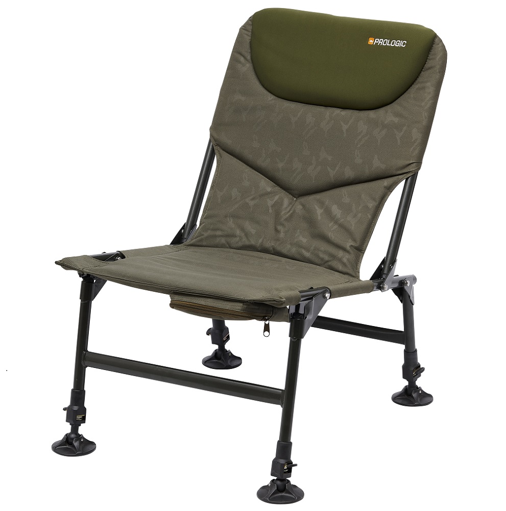 Prologic kreslo inspire lite pro chair with pocket.
 PARAMETRE 
 Dĺžka:40cm Polohovateľné:Nie Výška:52cm Šírka:47cm Výška sedadla:37-52cm Nosnosť:140kg Lakťové opierky:Nie Počet nôh:4 Materiál:MCP Hmotnosť:4,8kg