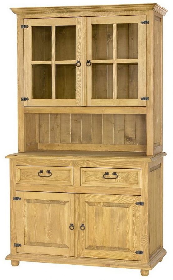 Vitrína vit 05 - selský nábytek - k01 svetlá borovica.