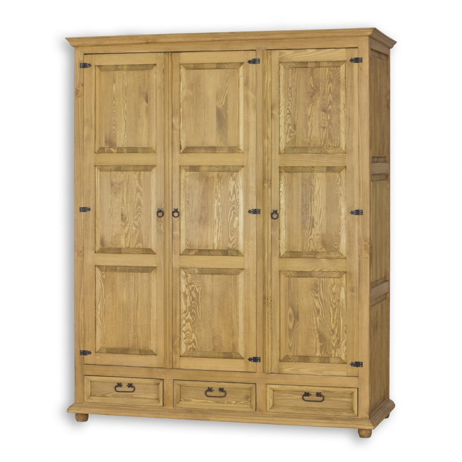 Trojdverová skriňa sedliacka szy 03 i - k13 bielena borovica.

 

Sedliacky nábytok z masívnej borovice ponúkame v niekoľkých odtieňoch morenia, od svetlo bielej až po tajomne čiernu.

 

Z dôvodu výroby sedliackeho nábytku na zákazku, sme nútení požadovať od zákazníka zálohu v minimálnej výške 20 - 40 € podľa hodnoty nábytku.