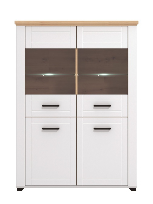 Nízka vitrína s osvetlením políc lotta - biela/dub artisan.

 

Nízka vitrína vytvorí kúzelný úložný priestor v obývacej izbe.

 

Rozmery Nízke vitríny s osvetlením políc Lotta sú 103,5x143x41cm (š, v, h).

 

Všetky produkty z kolekcie Lotta nájdete nižšie v súvisiacich produktoch.