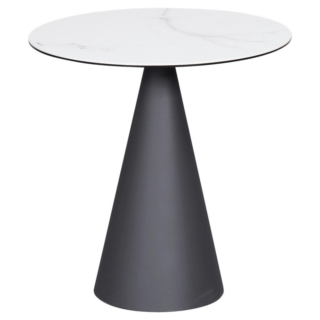 Dieter Knoll PRÍRUČNÝ STOLÍK, antracitová, biela.