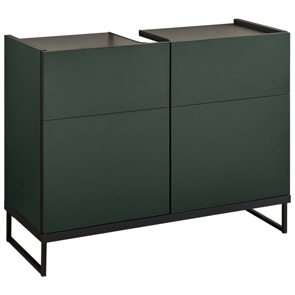 MID.YOU SKRINKA POD UMÝVADLO, zelená, čierna, zelená, čierna, 80/59,4/31 cm.