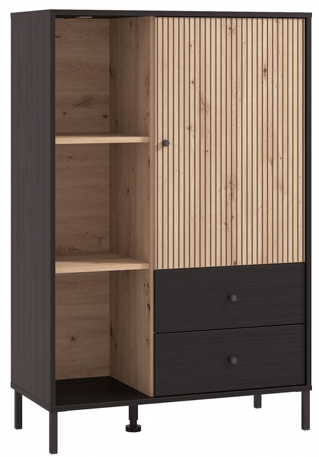 Nízka vitrína bez osvetlenia semira - dub artisan/dub čierny.

 

Nízku vitrínu ľahko vmestnáte aj do menších obývacích izieb a dokážete tak vytvoriť príjemné a luxusne pôsobiace prostredie.

 

Rozmery nízkej vitríny bez osvetlenia Semira sú 86,5x131x40cm (š, v, h).

 

Všetky produkty z kolekcie Semira nájdete nižšie v súvisiacich produktoch.