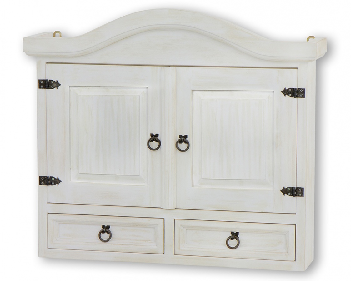 Skrinka závesná sedliacka cos 08 - k17 biely vosk.