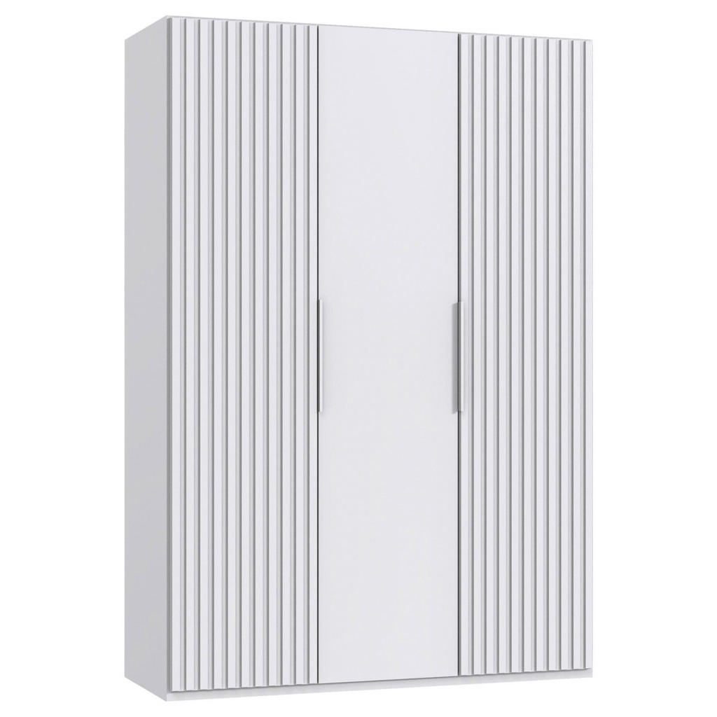 MID.YOU SKRIŇA S OTOČNÝMI DVERAMI, biela, 150/216/58 cm.