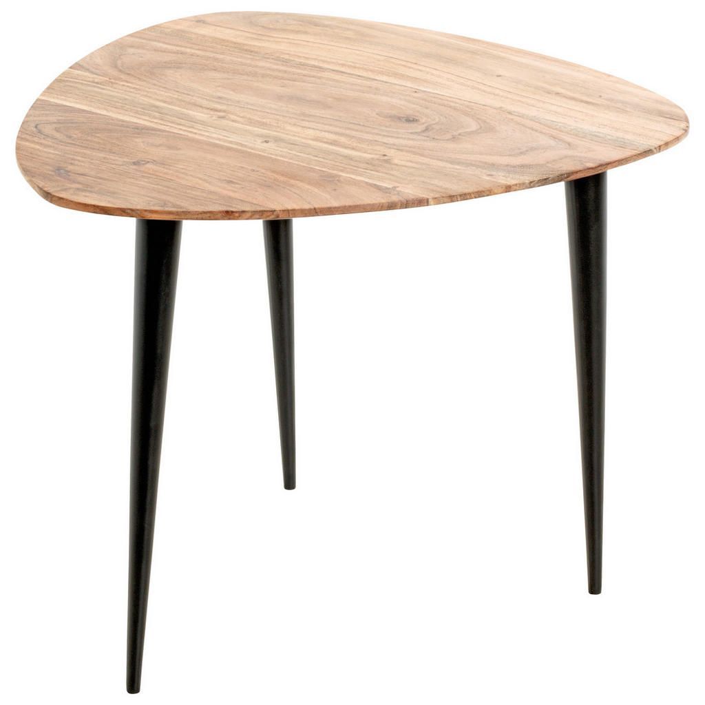 PRÍRUČNÝ STOLÍK, akácia, čierna, farba akácie.